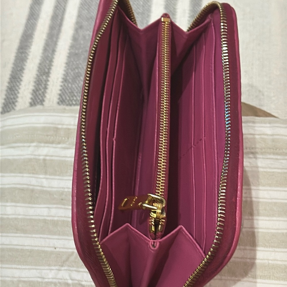 Authentic Miu Miu Long Matelass Nappa Leather Zip… - image 6